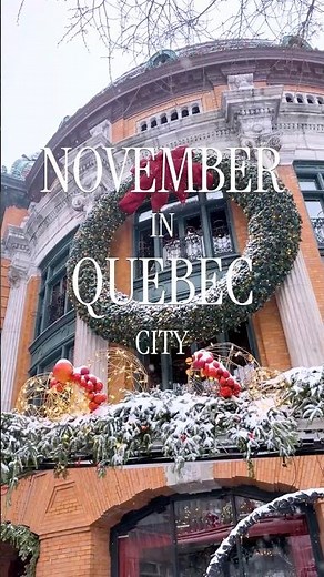 November in Quebec City ❄️🎄 Christmas Vibes #quebeccity #oldquebec #quebec