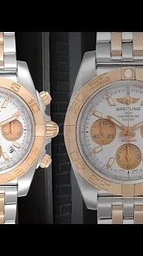 Breitling Chronomat 41 Steel Rose Gold Silver Dial Watch CB0140 | SwissWatchExpo
