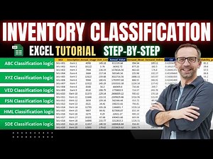 Inventory Classification in Excel | ABC, XYZ, VED, FSN, HML, SDE Explained With Excel Step-by-Step