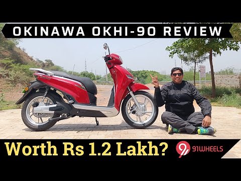 Okinawa Okhi 90 Electric Scooter Test Ride Review || Top Speed, Range & Features|| 91Wheels