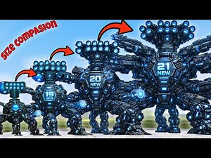 Size Compasion Of All Rocket Omniroid V.21 robot from the Roblox Incredibles In Garry's Mod!