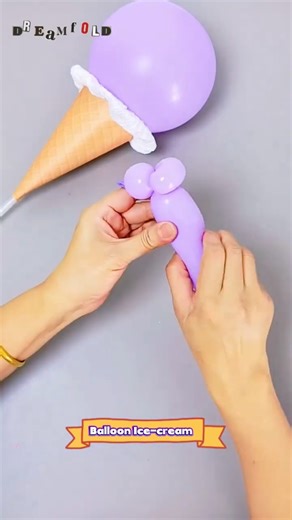 Ballon Ice-cream #diy #craftideas