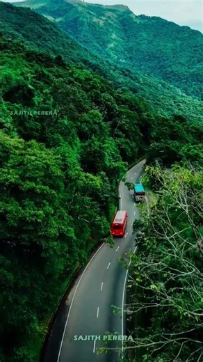 Navigating Sri Lanka's Famous 18 Hairpin Bends! 🇱🇰 | 4K Drone Footage #srilanka #shorts #nature