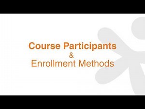 Course Participants and Enrollment Methods | Master Moodle | Lesson 08