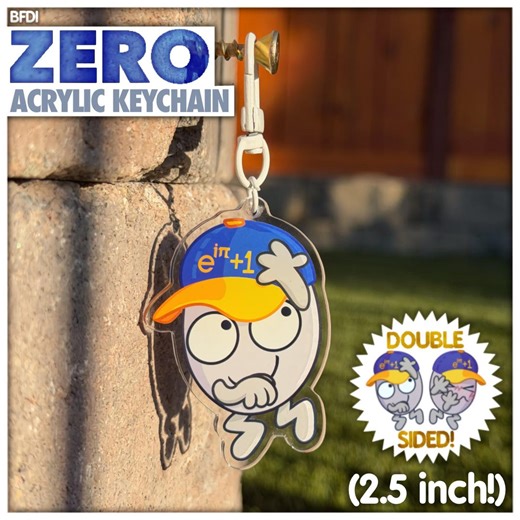 BFDI/XFOHV Zero Acrylic Keychain - Etsy Australia