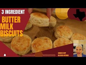HOW TO MAKE THE BEST HOME MADE COUNTRY BISCUITS WITH ONLY 3 INGREDIENTS