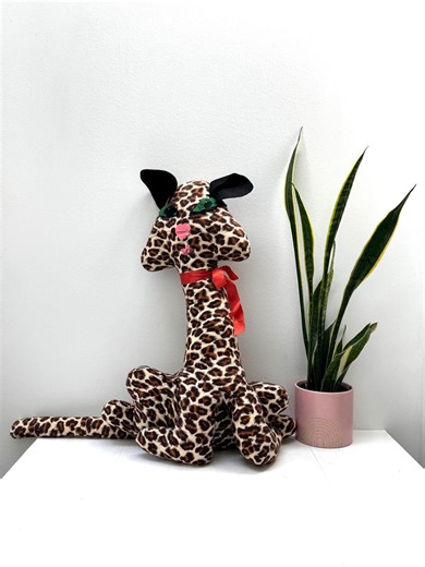 1970s Big Cat Plush Handmade Stuffed Animal Leopard Toy 21 Inch Tall Stuffy - Etsy
