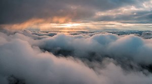 AI-Generated Sunset Rays Above the Clouds - Free Stock Video Footage | Coverr
