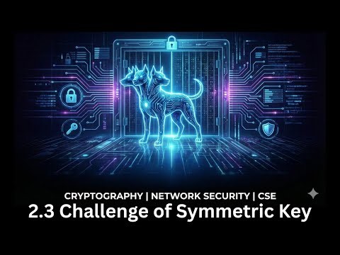 2.3 Challenge of Symmetric Key Encryption | Types of Cryptosystem | Cryptography | Computer Sci Engg