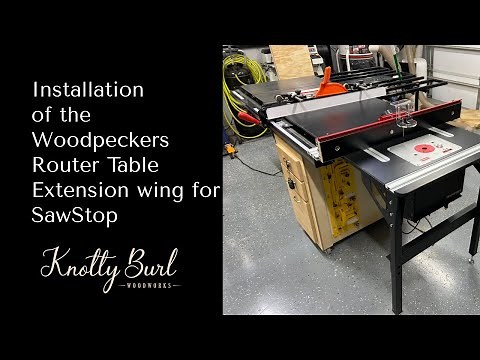 Woodpeckers Router Table Extension SawStop