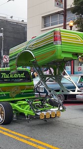 Highly customized Isuzu LOWRIDER Mini Truck bed dancing in San Francisco, California! 💃 | Skid Society