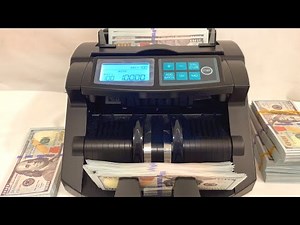 Counting New 100 US Dollars Banknotes | Money Counting Machine