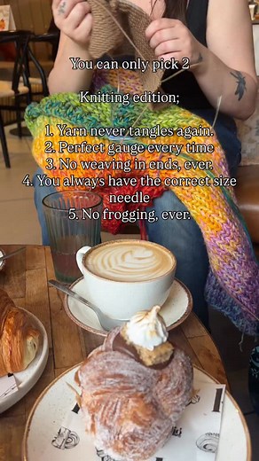 7.1K views · 285 reactions | If you could only pick TWO knitting superpowers, which would it be? I would choose always have the right needles, because no matter how many needles I buy, I never have the correct ones when I need them, where do they go??  Also, no weaving in ends!! | Knit Folk | Facebook