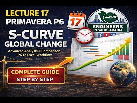 Lecture 17 | S-Curve Global Change in Primavera P6 | Step-by-Step Guide