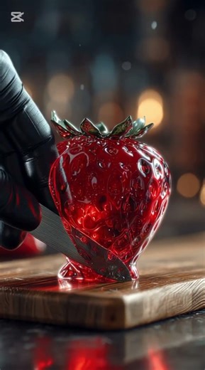 Hyper-Realistic Glass Pomegranate Slice #short#shorts#viralshorts#uloadshorts#youtubeshorts