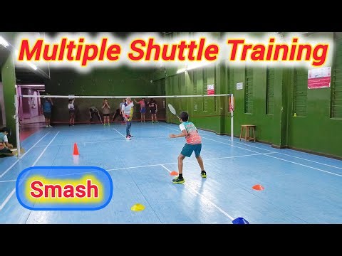 11 Multi Shuttle Smash Drills 🔴 Badminton Smash Technique 🔴 Badminton Training