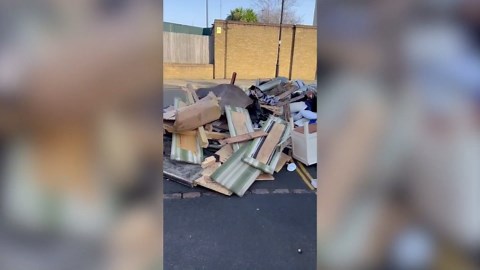 'Brazen' fly tipper dumps truckload of garbage on residential road