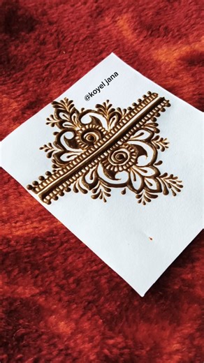 koyel jana on Instagram: "#artist #goodvibes #art #foryoupageシforyou #mahandidesign #simple #flowers #mehendi #mehendidesign #highlights"