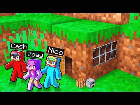 Nico Survives 100 Days inside Block in Minecraft…