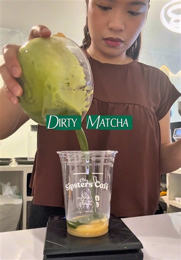 Dirty Matcha Latte Recipe – Easy Matcha Latte with Milk Foam