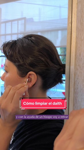 Cómo limpiar tu piercing daith correctamente