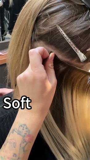 Remove & reapply the invisible tape in extensions✅