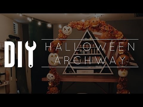 DIY Halloween Pumpkin Archway