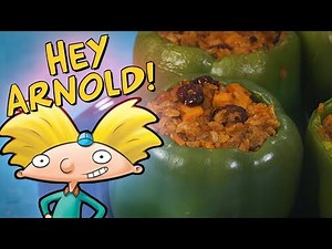 Hey Arnold! How to make Thanksgiving GRANDMA'S Stuffed Peppers! | Feast of Fiction