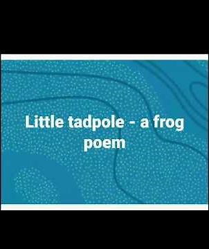 A frog poem - Little tadpole
