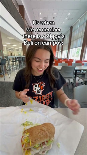 This is what it’s all about 🙂‍↕️ #BGSU #College #Campus #CampusDining #sandwich