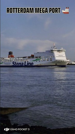 Stena Line ferry leaving Rotterdam 🚢 #Rotterdam #Shipping #MegaPort #StenaLine #Harbor