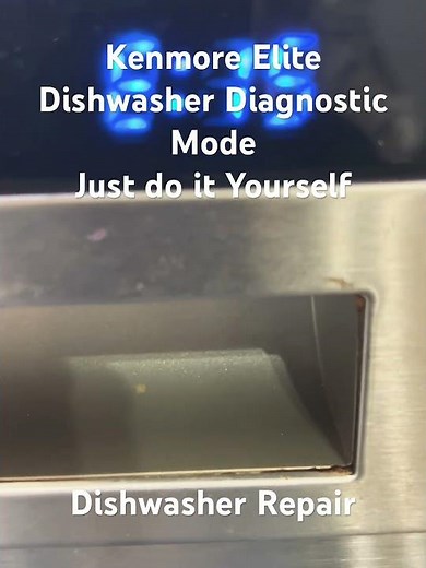 How to Enter the Service Mode Kenmore Elite Dishwasher. Appliance Fix Lab local repair company WPG