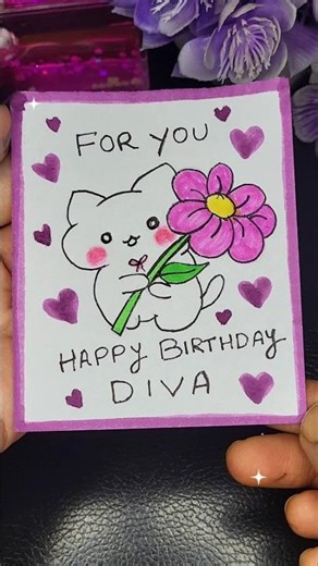 DIY Birthday Card 🎂 | Easy Handmade Card Idea for Beginners #shorts