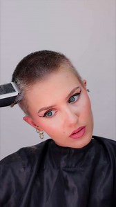 Watch me transform with a bold buzz cut at home