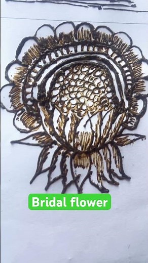 Bridal flower 🌹 #shortsviral #shortsfeed #bridalmehndi #bridalmehndidesign