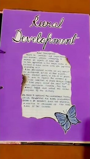 Rural Development Project| Class12|Economics| CBSE