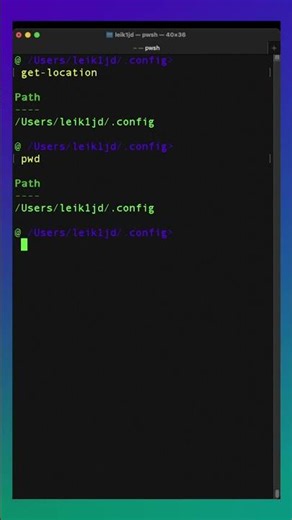 Find your location in PowerShell: Get-Location
