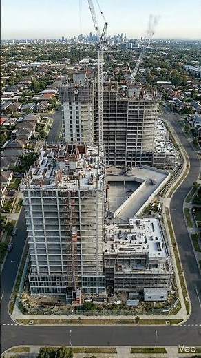 How They Build Massive High Rises This Fast #constructionprocess #engineering