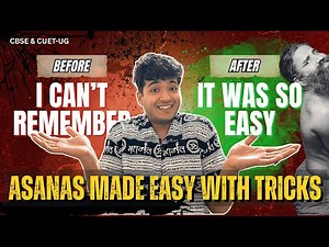 Smart Trick to Remember Asanas | Class 12 & CUET-UG Physical Education