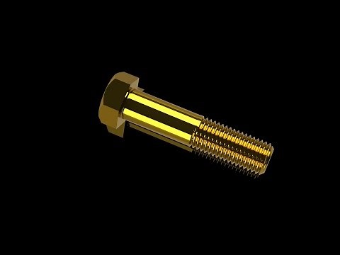 How to make a Hex Bolt M16 X 2.0 mm