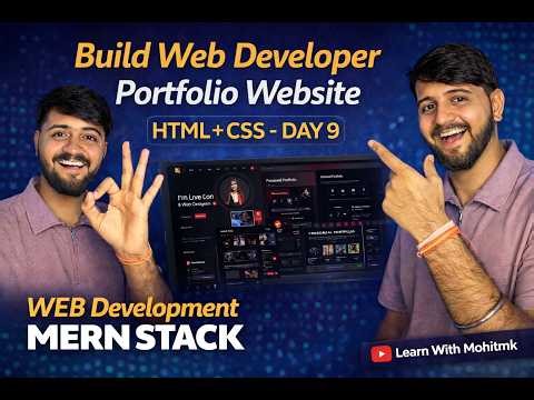 Don’t Apply for Jobs Without This Portfolio P-3😳 | HTML + CSS Day 8 | MERN Full Course 2026🚀
