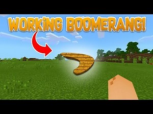 Working BOOMERANG in Minecraft! [No Mod]