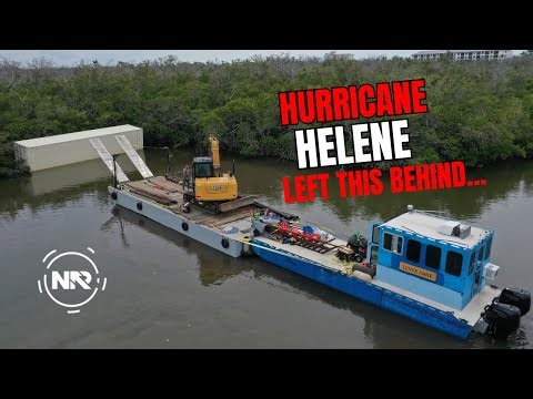 Hurricane Helene Left This Behind... 40-ft Conex Box Washed Up