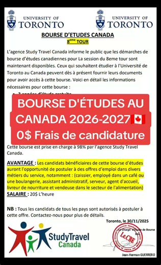 Bourse d'études au canada🇨🇦 Vous pouvez désormais postuler à cette bourse d'études au canada et bénéficiez d'une prise en charge de 3ans d'études gratuite, cette bourse couvre : 3ans d'études gratuite,visa, logement, assurance maladie, restauration et l'emploi étudiants à tous nos candidats sélectionnés il est encore grand temps pour postuler et bénéficiez de cette offre 🇨🇦 Soyez tous le bienvenu au canada #creatorsearchinsights
