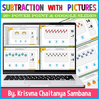 Subtraction with Pictures Google Slides