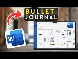 How to Create a Printable Bullet Journal in MS Word | Microsoft Word Tutorial (2025)