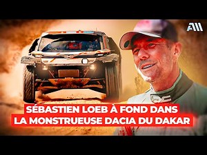 Sébastien Loeb at full throttle in the monstrous Dacia of the Dakar! 🤯