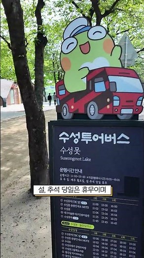 대구 여행 필수 코스 수성못부터 미술관까지 한 번에? 수성투어버스 이용 꿀팁✨