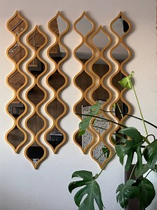 Acrylic Water Drop Mirror: Asian Style 3D Wall Decor - Etsy