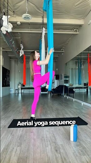 Aerial yoga sequence tutorial #aerialyoga #airflowstrenght #aerial
